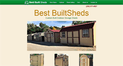 Desktop Screenshot of bestbuiltsheds.biz