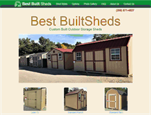 Tablet Screenshot of bestbuiltsheds.biz